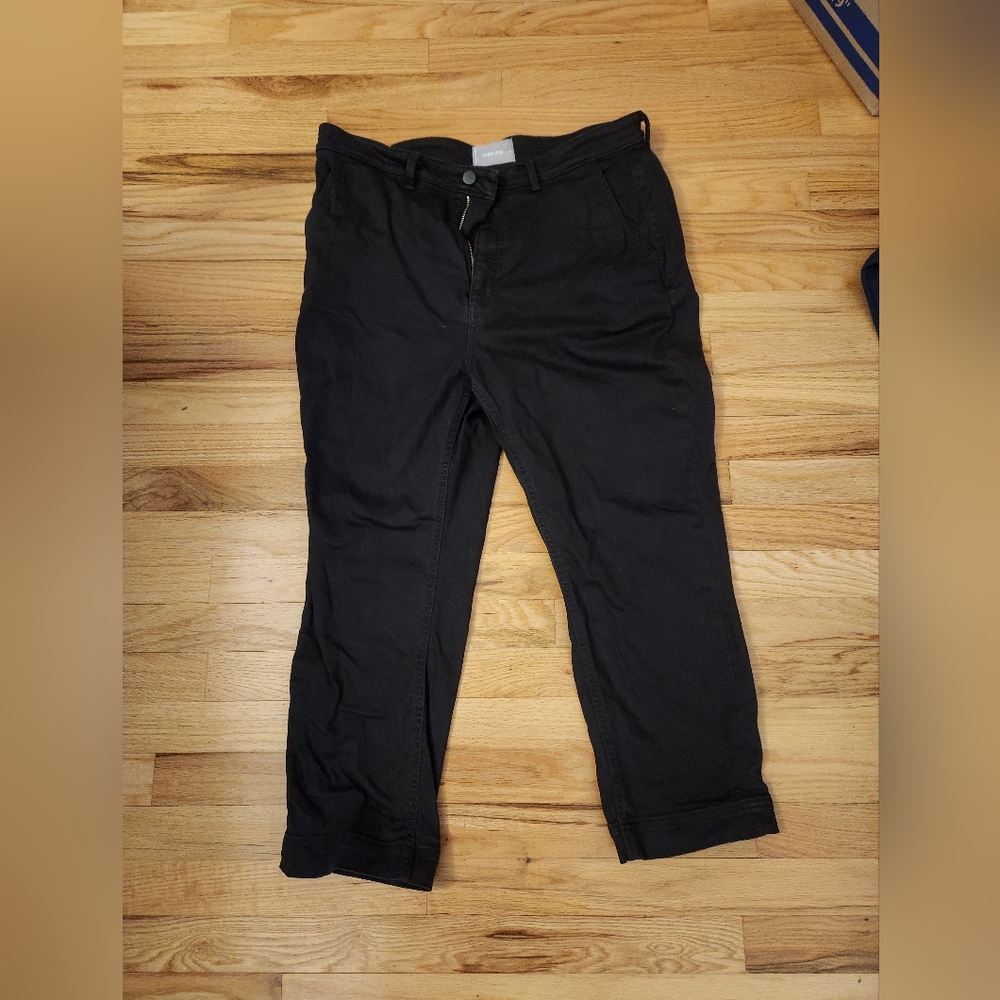 Everlane The Slim-Leg Crop Ankle Jean in Washed Black Size 16